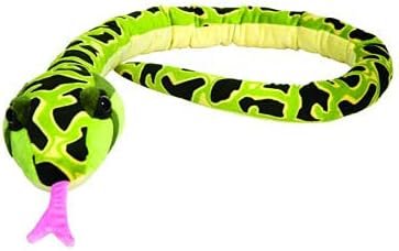 Petting Zoo 54" Wild Onez Green Python Stuffed Animal Snake