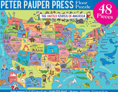 Peter Pauper Press USA 48 pc Floor Puzzle