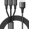 3 in 1 USB Charging cable Micro, Type C, i device cable phone - copy