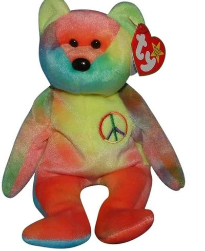 Ty Beanie Baby Original Peace Bear Plush Toy