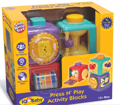 Small World Toys Press n' Play Activity Blocks