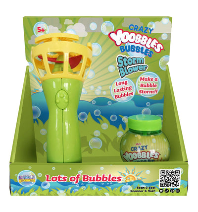 Crazy Yoobbles Bubble Storm Blower with 3.5oz Solution