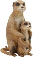Safari Ltd Incredible Creatures Meerkat with Baby Toy Figure