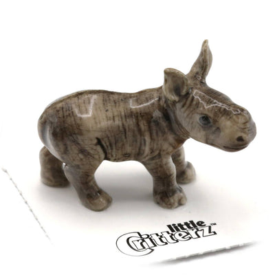Little Critterz "Courage" White Rhino Calf
