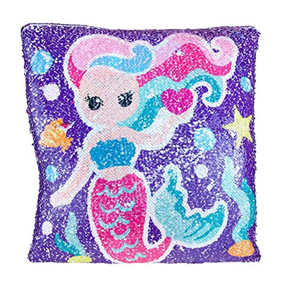 Master Toy Reversible Sequin Mermaid/Narwhal Decorative Pillow One Pillow | 29.99 | 083176107032