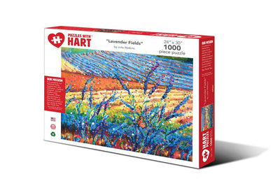 Puzzles with Hart  "Lavender Fields" by Julia Watkins 1000 Pieces
