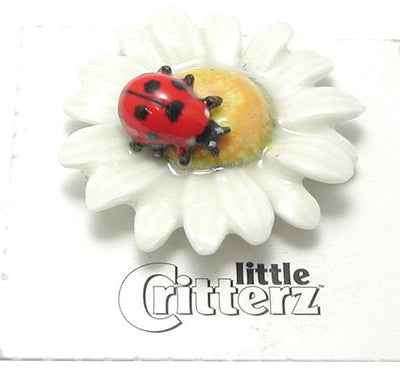Little Critterz "Daisy" Ladybug on Flower
