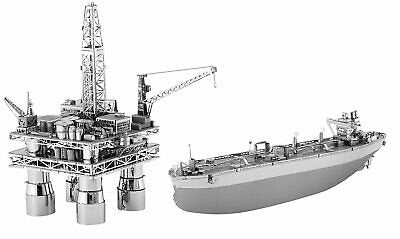 Metal Earth Off Shore Oil Rig Oil Tanker