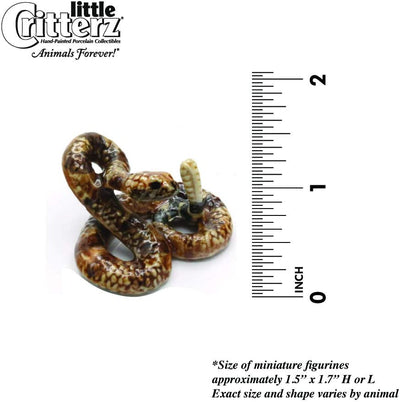 Little Critterz "Shakes" Rattlesnake Snake Porcelain Figurine