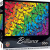 Masterpieces Brilliance Fluttering Rainbow 550 Pc  Puzzle