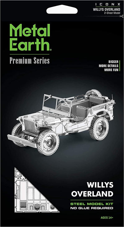 Fascinations Metal Earth ICONX Willys Overland 3D Metal Model Kit