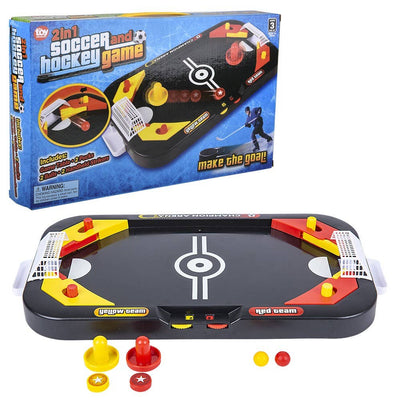 2 in 1 Soccer and Hockey Tabletop Game