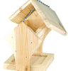 Toysmith Beetle & Bee Build & Paint A Bird Bistro - DIY Kid Art Craft Outdoor Birdhouse Kit, 5.25" x 7" x 6.5", Fully Assembled to Decorate- 4 Paints, 1 Brush, Chain for Tree Hanging, Age 3+