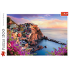 CASTORLAND by Bridge Toys - 1500 Piece Jigsaw Puzzles, View of Manarola, Ocean Paradise, Italy, Coastal City,  Adult Puzzles, Trefl 26137