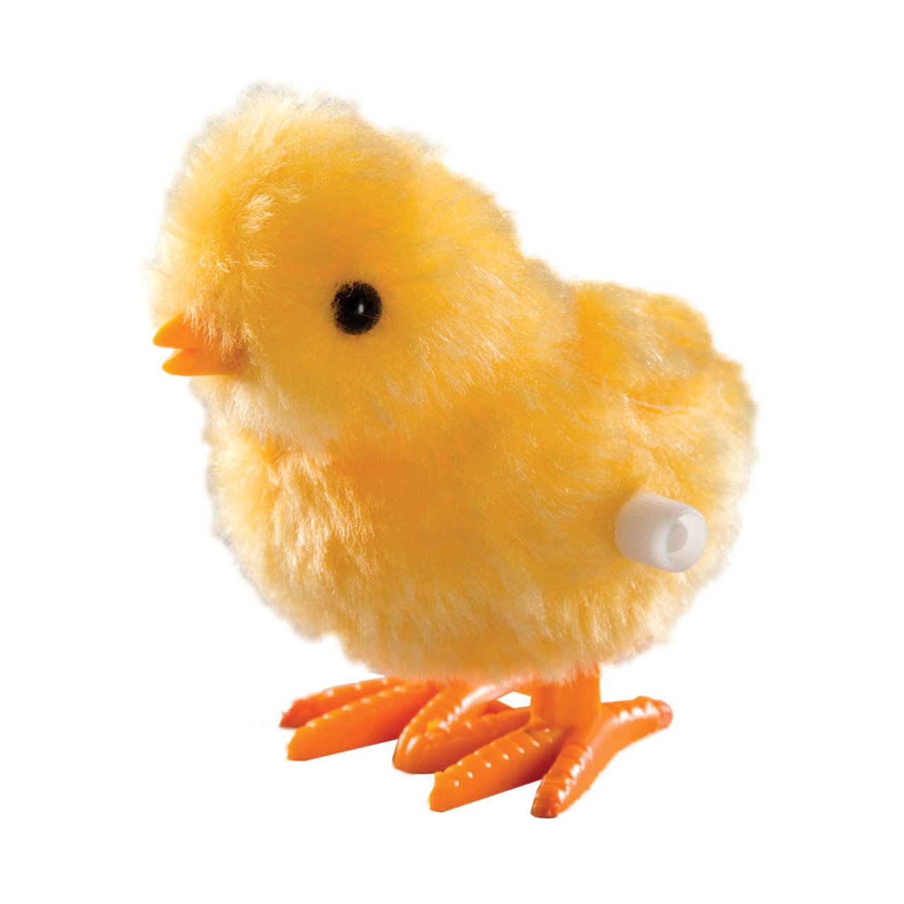 Toysmith - Farm Fresh White Fuzzy Chick Wind Ups, Spring, Easter
