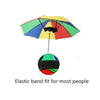 Tsyware - Umbrella Hat With Head Strap Funny Rainbow Colorful