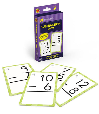 Carson Dellosa Education - Subtraction 0 to 12 Flash Cards