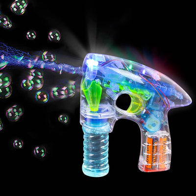 La Luna Bella - Toys - 7" TRANSPARENT LIGHT-UP BUBBLE BLASTER LLB Light-up Toys