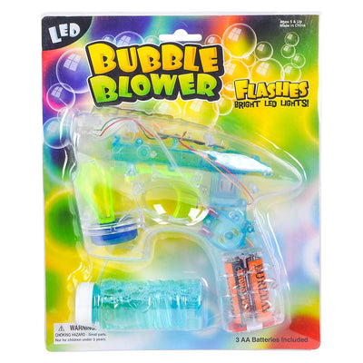 La Luna Bella - Toys - 7" TRANSPARENT LIGHT-UP BUBBLE BLASTER LLB Light-up Toys