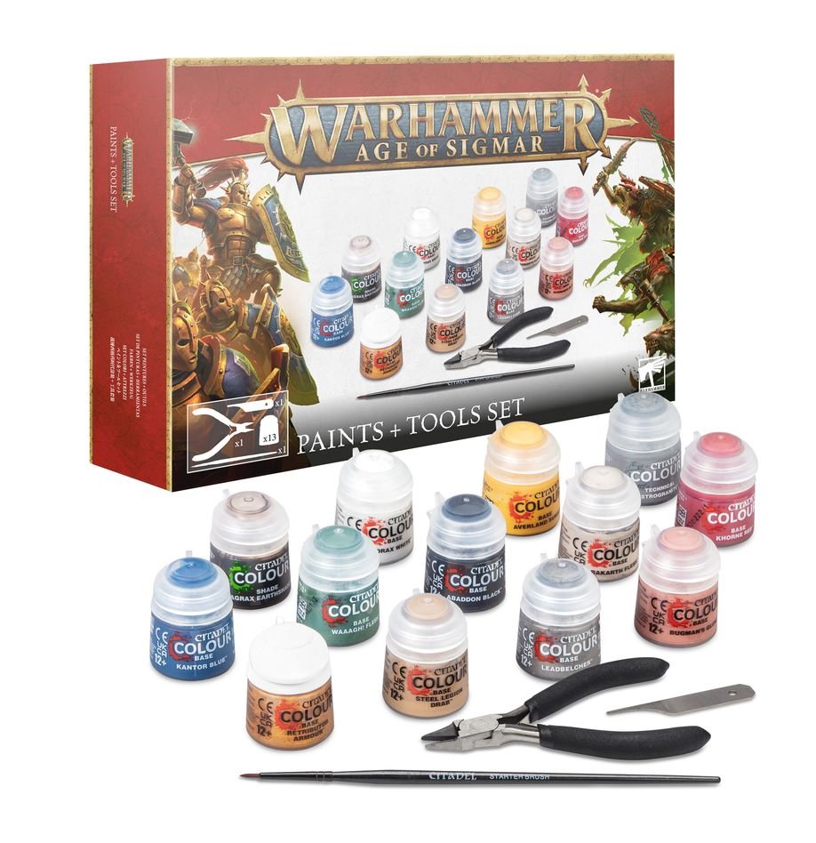 Warhammer Age of Sigmar Paint and Tool Set