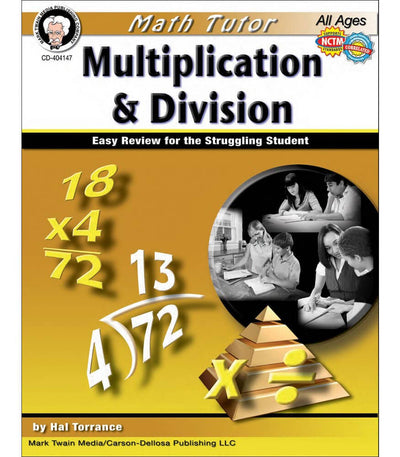 Carson Dellosa Education - Math Tutor: Multiplication and Division, Ages 9 - 14