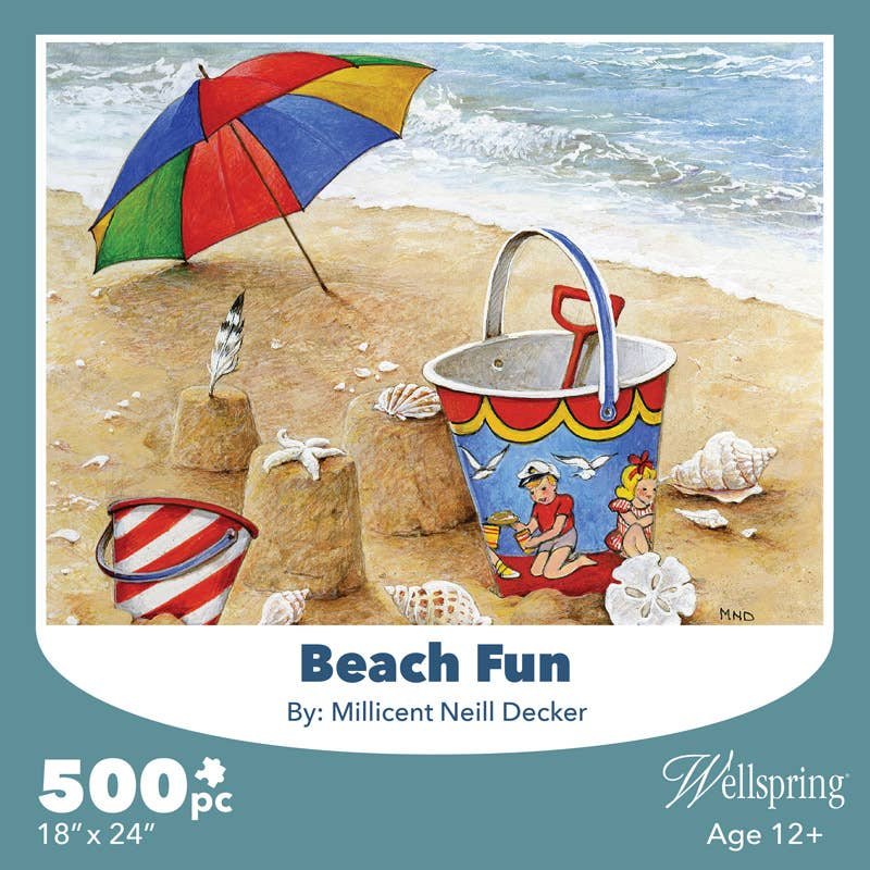 Wellspring Beach Fun 500 Piece Puzzle