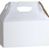 Nashville Wraps - Kraft & White Gable Gift & Gourmet Boxes: White Recycled / 100 Pack / 9-1/2x5x5"