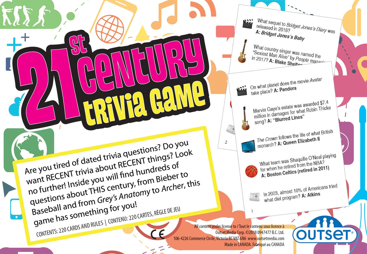 Outset Media Trivia Game 21st Century