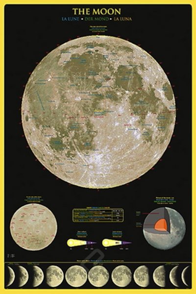 Eurograpics Poster The Moon 24"x36"