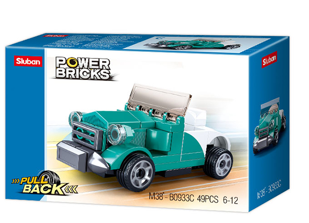 Texas Toy Distribution - PowerBricks Pull-Back Building Brick  Train