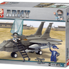 Texas Toy Distribution - Air Force Fighter Plane Building Brick Kit (142 Pcs)