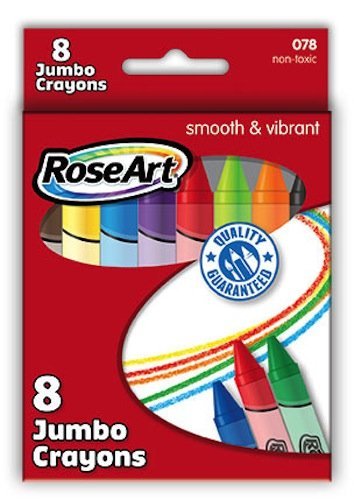 Rose Art 8 Jumbo Crayons