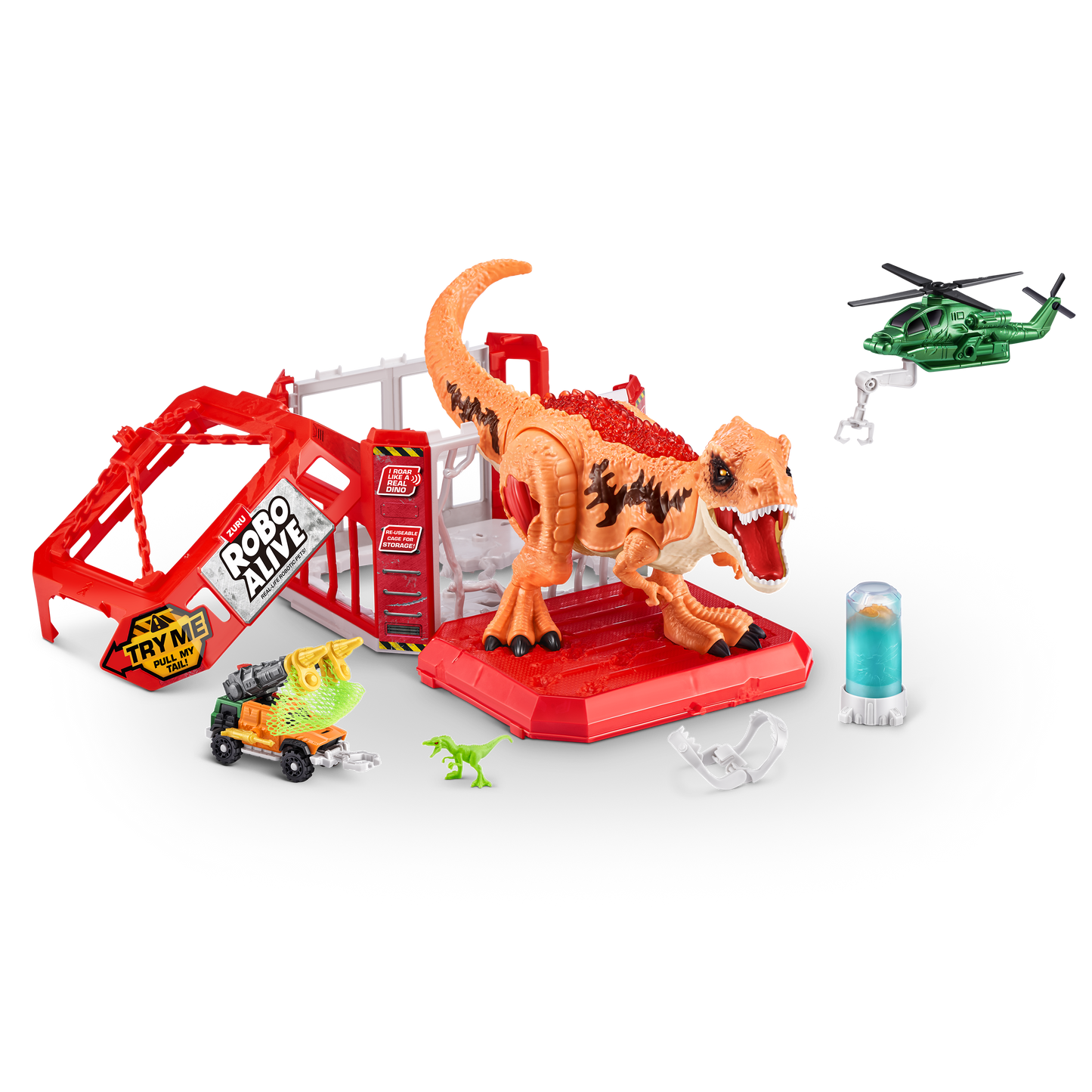 The Zoofy Group , LLC - ZURU-Robo Alive - Dino Escape --Dino Playset-Ser 1