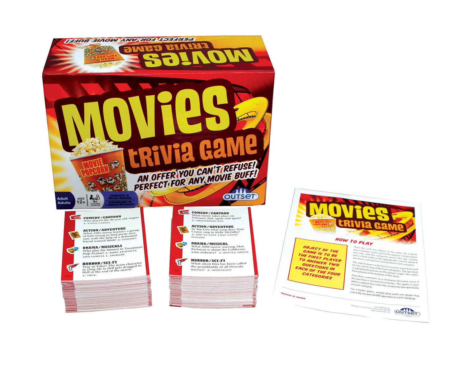 Outset Media Trivia Game Movies