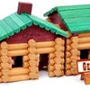 Timbers 170 Piece Wooden Log Cabin Building Kit with 3 Wood Animals