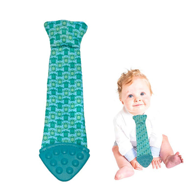 Tasty Tie® - Tasty Tie Teether, Crinkle Toy, Baby Boy Gift (Turtle)