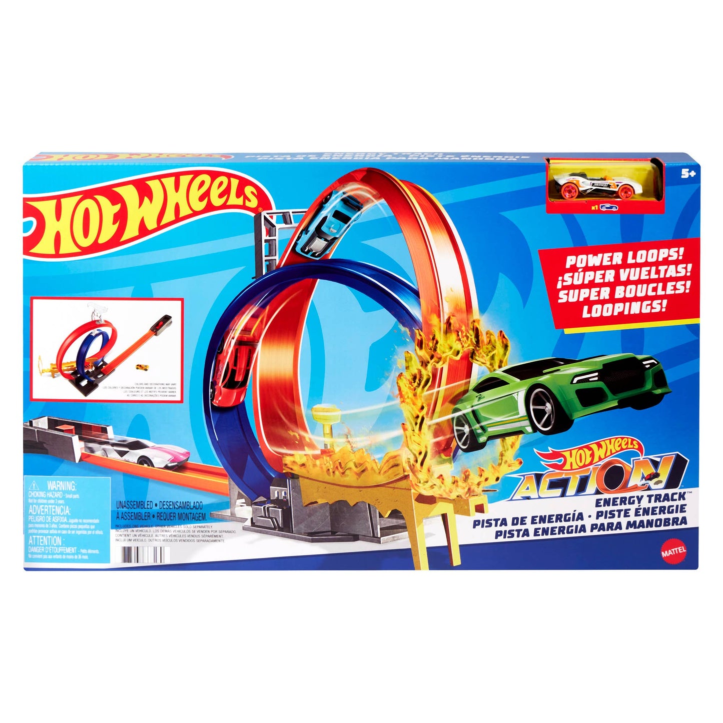 Mattel Hot Wheels Energy Track Set With Car