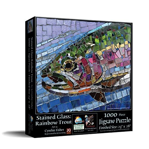 Sunsout 1000 pc Stained Glass Giraffe Puzzle