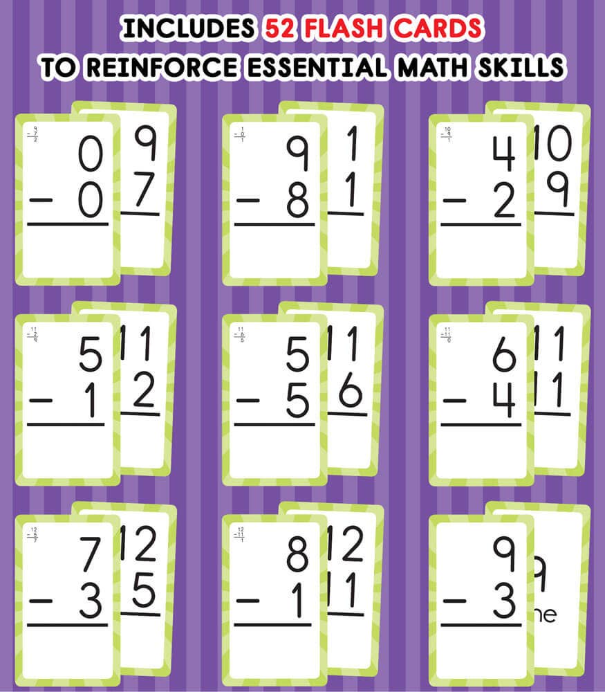 Carson Dellosa Education - Subtraction 0 to 12 Flash Cards