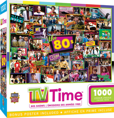 Masterpieces Puzzles - TV Time - 80's Shows 1000 Piece Puzzle