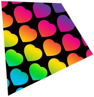 XKites Colormax Rainbow Hearts Deluxe Diamond Kite 25"