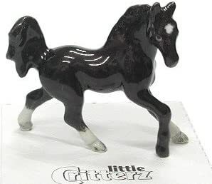 Little Critterz "Star" Black Horse LC141