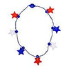 Supreme LED Red, White, & Blue LED Star Necklace