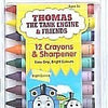 Thomas & Friends 12 Easy Grip Crayons and Sharpener