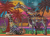 JaCarou Rainbow Giraffes 1000 pcs puzzle