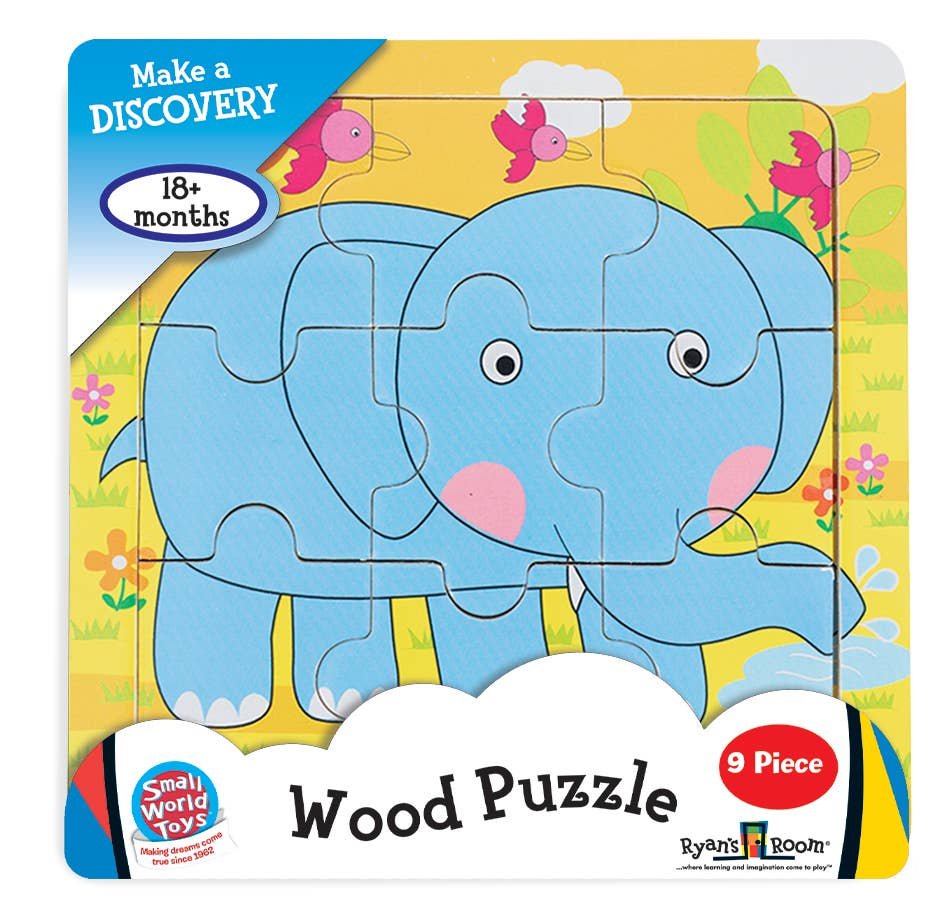 Ryan's Room 9 pc Wood Puzzle - Elephant