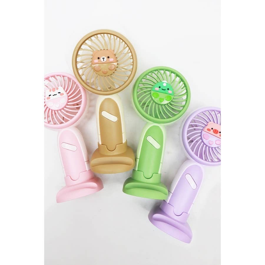 Love and Repeat - Soft Tone Animal Handheld Mini Fan: MIX COLOR / ONE