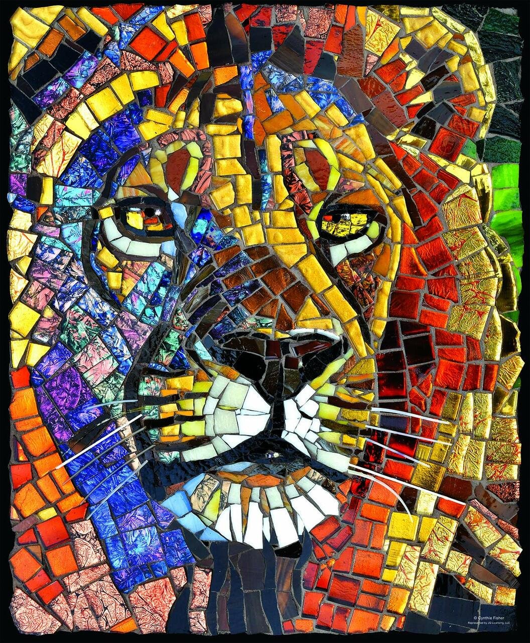 SunsOut 1000 Piece Stained Glass: Lion Puzzle