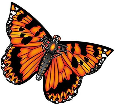 Xkites  Orange Butterfly 27" Ready to Fly in Minutes Deluxe Nylon Kite
