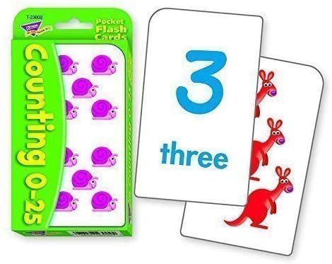 Pocket Flashcards Counting 0-25 Flashcards